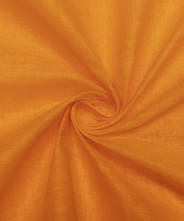 Marigold Yellow Colour Plain Cotton Lining Fabric